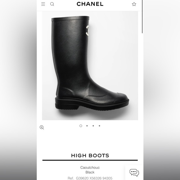 CHANEL Rain Boots, Size 40 - Picture 2 of 8